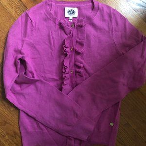 JUICE COUTURE Girls' Size XL Fuschia Cardigan